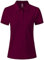 AjezMax Damen Poloshirt Kurzarm Polohemd Sport Klassisch Quick Dry Sommershirts Weinrot Größe XX-Large