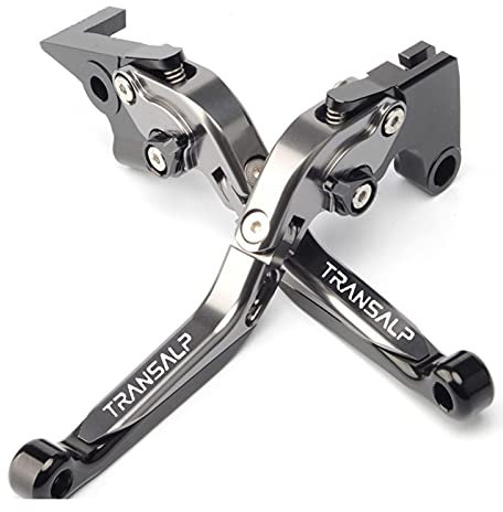TBXY Leva del Freno della Frizione per HON-da TRANSALP 600 650 700 Xlv650 1995-1999 Accessori Moto CNC Leve Frizione Freno Estensibili Regolabili E Pieghevoli (Color : 5)