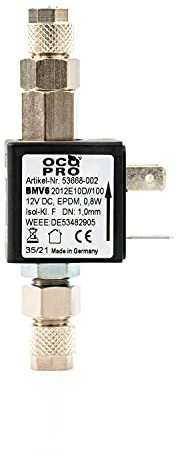 OCOPRO CO2-Magnetventil/Nachtabschaltung 12V (mit Rückschlagventil) OHNE Kabel/Stecker (mit Rückschlagventil)