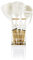 Swan Nordic Utensilios Cocina de Nylon 6 Piezas, Cesto + Juego de Utensilios Antiadherentes con Mango Efecto Madera, Libre de BPA, Espátula, Cucharón, etc Resistentes al Calor, Blanco