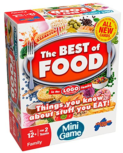 Drumond Park The Logo Best of Food Mini-Brettspiel – Das Familien-Brettspiel der Marken und Produkte, die Sie kennen und lieben, Mini-Reise-Brettspiele, Familienspiele für Erwachsene und Kinder,