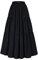 SCARLET DARKNESS Maxi-Röcke für Damen, Sommer, fließender Renaissance-Rock mit Taschen, Schwarz, Groß