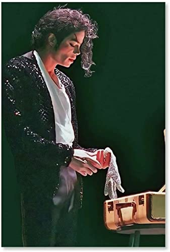 BLIJR Holz Puzzle 1000 Teile Michael Jackson Original-Handschuh Puzzles für Erwachsene und Kinder anspruchsvoll 1000 Piece 29.5x19.6inch(75x50cm) Kein Rahmen