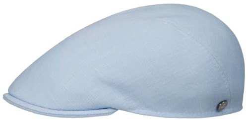 LIERYS Flatcap Meliert Dunkelblau Elegantes Design Stylisches Accessoire hellblau XL (60-61 cm)