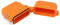 Haofy Taschenlampen-Feuerzeug-Schutzhülle, IP56, Wasserdicht, Robust, Perfekte Passform, Kompaktes Feuerzeug-Gehäuse für den Außenbereich (Orange)
