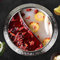 Casserole Hot Pot, 28CM Acier Inoxydable Avec Séparateur 2 Pièces Double Hot Pot Double Poignée Cuisinière Hot Pot Facile à Nettoyer, Pour Cuisinière à Induction Cuisinière à Gaz Cuisinière électrique
