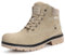 Stivali Donna Inverno Scarpe da Neve Caldi Snow Boots Impermeabili Stivaletti Pelliccia Stringate Outdoor, Cachi, 41 EU