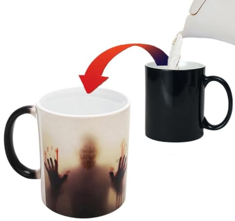 YUANOU Cambian De Calor Taza Personalizada con Foto y Texto, Tazas De Café Mágicas Personalizadas Son El Regalo Personalizado Cumpleaños, Bodas, Papá y Mamá Heat Change mug,11oz