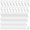Ryaupy 100PCS Edelstahl Splinte - R-Clips Sicherheitssplint - Splintsortiment Federstecker, Anhängerkupplung Splint für Abschlepptraktoren Rasenmäher(6 Verschiedene Größen)