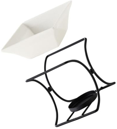 AOKWAWALIY 1 Satz Aromalampenofen Weihrauch-Aroma-Diffusor Wachsschmelzbrenner aus Metall ölbrenner atherisches öl Diffuser Quadrat Teelicht Lampe mit ätherischen Ölen Kerzenwachs Heizung