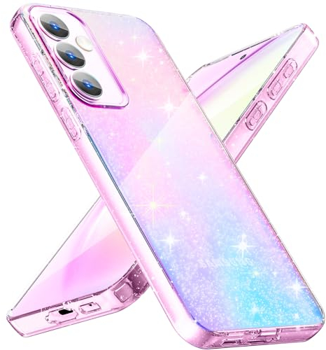 Eherui Cover per Samsung Galaxy A15 4G/5G Glitter, Brillantini Custodia Morbido TPU Protezione Trasparente Antiurto Silicone per Samsung A15 Case, Trasparente