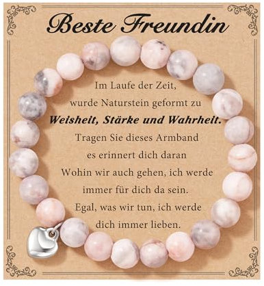 POWWA Beste Freundin Geschenke, Geschenk Beste Freundin Geburtstag für Frauen Freundinnen Damen Valentinstagsgeschenk Weihnachtsgeschenke Weihnachten
