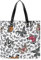 FZRTGOP Retro Schmetterling Damen Shopper Handtasche Umhängetasche Schultertasche Für Büro Schule Einkauf 39x39cm
