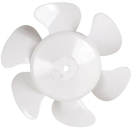 DEYIN Plastic Fan Blades Replacement, 6in 8in 10in 12in White RV Bathroom Fan Blade Replacement For Camper Fan Blade Household(6 inches)