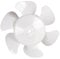 DEYIN Plastic Fan Blades Replacement, 6in 8in 10in 12in White RV Bathroom Fan Blade Replacement For Camper Fan Blade Household(6 inches)