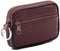 Charmoni - Portefeuille Homme - Porte Monnaie - Multi Poches - Fermeture éclaire - en Cuir véritable - pour Homme (Bordeaux)