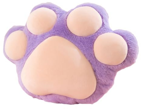 JAWSEU Katzenpfoten Kissen, weiches Stofftier Kopfkissen Plüschpuppe Bequeme Plüsch Kissen Niedlichen Katzenpfoten Gefüllte Kissen Plüschtier Kuscheltier Weich Puppe Katzenpfoten Kissen Spielzeug