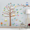 ANATTASOUL Bunte Blätter und Eule Wandtattoo, Wandaufkleber Wandsticker Wanddeko Selbstklebend für Wohnzimmer, Schlafzimmer, Flur, Badezimmer, Küche, Wanddeko(3pcx96x30cm)