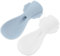 GLEAVI 2 Piezas Cucharas de Silicona para Bebés Cucharas para Comida de Diseño Ergonómico Material de Alimenticio para Alimentación y Destete Infantil Color Blanco y Azul