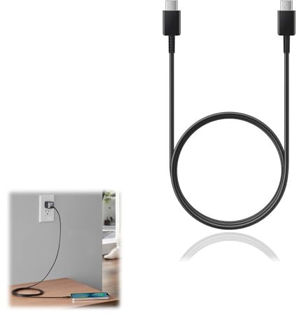 Cable de Datos para Carga compatibile con Samsung, Negro, 45W