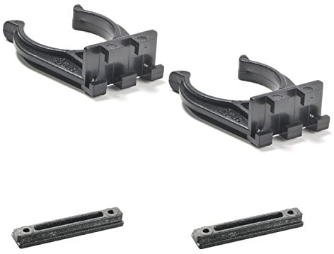 SECOTEC Sockelblendenclip mit Anschraubplatte; Sockelleisten Clips Set Inhalt: 2 Stück