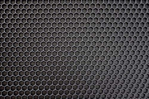 Nicoman Hexagon shape Doormat Honeycomb Door Mat Dripping Tray Dirt Trapper Catcher Floor Matt-90x60cm-Black
