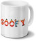printplanet Tasse mit Namen Goofy - Motiv Holzbuchstaben - Namenstasse, Kaffeebecher, Mug, Becher, Kaffeetasse - Farbe Weiß