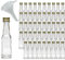 mikken 50 mini botellas de cristal de 20 ml con tapón de rosca con embudo