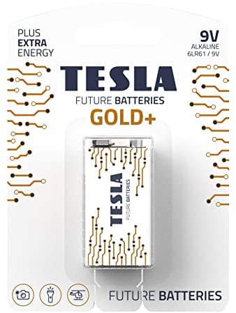 Gold Alkaline Battery 9 V (6LR61, 9 V, Blister) Pack of 1