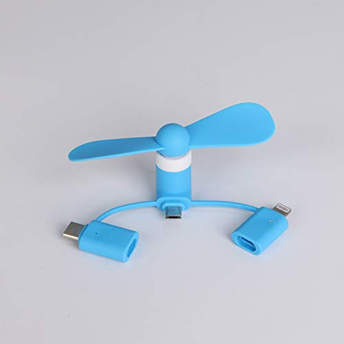 QUULIANG Fan D'usb Créatif, Ventilateur De Puissance Mobile Xiaomi, Mini Petit Ventilateur, Ventilateur De Téléphone Mobile D'android Apple 2-en-1