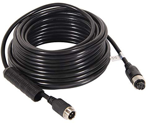 Backup Camera Cable 4PIN Video Power Aviation Extension Wire for Vehicle Car Camper Bus Van Truck Motorhome Trailer RV Reverse Rearview Parking Monitor CCTV System Waterproof Shock Proof 10m 32.8ft