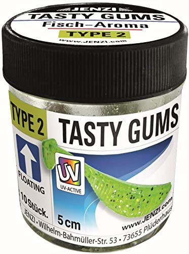 Jenzi Tasty Gums Type 2 Fisch-Aroma - Grün - 5 cm - Floating - 10 STK.