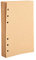 ewtshop® Ringbuch Einlagen aus Kraftpapier, blanko, 80 Blatt, A6, 6 Löcher, braun, Nachfüllpapier, Refill