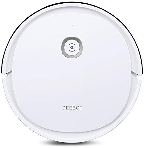 Ecovacs DEEBOT U2 Aspirateur Robot et Balai - Puissant aspirateur avec Fonction Balayage et Nettoyage systématique, Application et contrôle Alexa Blanc