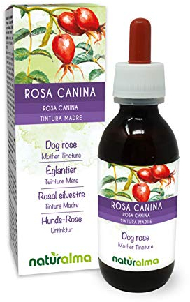Rosa canina (Rosa canina) frutti Tintura Madre analcoolica Naturalma - Ricca di Vitamina C- Estratto liquido gocce 120 ml - Integratore alimentare - Vegano