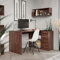RICOO Eckschreibtisch mit Stauraum WM083-OW L-Förmiger Winkelschreibtisch mit Schubladen Bürotisch L Form Holz 136x101x75 cm modern & platzsparend