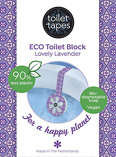 Toilet Tapes Box Set - Mit 220+ Spülungen & bis zu 90% Weniger Plastik Alternative zu WC-Block - Unauffälliger Hängender WC Duftspüler – 14Stk Toilettenduft, Lovely Lavender