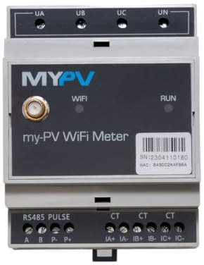 My-PV WiFi Meter | 3-Phasen Messwandler für PV Power-Manager AC•Thor, AC•Thor 9s & PV-Heizstab AC ELWA 2 | Messwandler zur Maximierung des PV-Eigenverbrauchs | inkl. 3 Klappstromwandler
