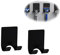 FuninCrea Rasiererhalter, 2er-Pack Rasierer-Halter für die Dusche, Mehrzweck selbstklebender Edelstahl Mehrzweckhaken für Rasierer, Handtuch, Küchen und Badezimmer (Schwarz)