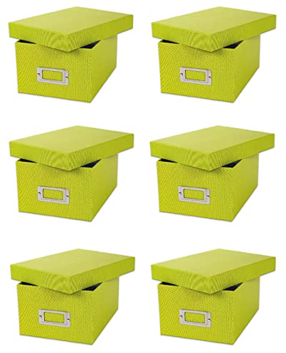 6x Goldbuch Fotobox Bella Vista bis 2800 Fotos 10x15 Foto Aufbewahrungsbox (grün)