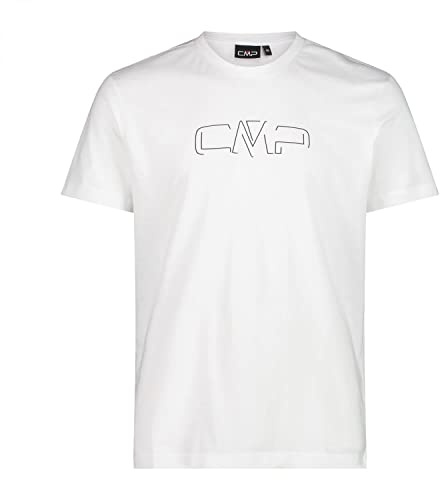 CMP T-Shirt aus Jersey für Herren, Weiß-B.Blue, 42