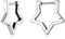 Stern Ohrringe für Frauen Mädchen - Qings 925 Sterling Silber Mini Klein Weissgold Stern Creolen Hypoallergen Geometrische Star Schmuck Geburtstag Geschenke
