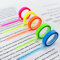 VANRA 5 rotoli di nastro evidenziatore trasparente adesivo rimovibile fluorescente colorato etichette per classe di lettura, 4,9 m per rotolo, (30000254)