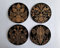 Jugendstil-Untersetzer-Set – Untersetzer aus Holz (L)
