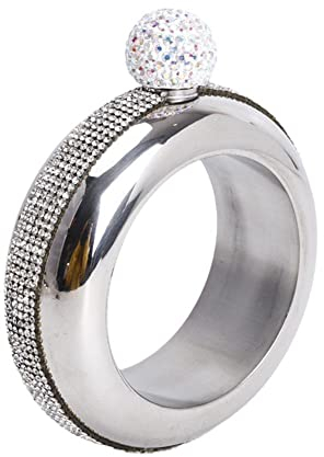 YXRRVING Bracelet flasque, flasque en acier inoxydable, bouteille créative cachée d'alcool avec entonnoir, bijoux, cadeau pour femme