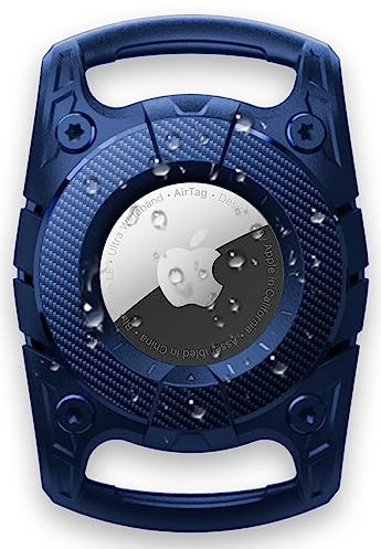 Wasserdichter Fall für Apple AirTags Fall Schlüsselanhänger Air Tag Halter Air Tag Schlüsselanhänger AirTags Schutzhülle Airtag Schlüsselanhänger für Hund Katze Haustier Halsband (blau)