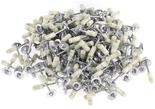 200pcs Round Nails for Mini Steel Concrete Nail Gun, 27mm x 7.3mm Mini Round Nails, Nail Gun Accessories