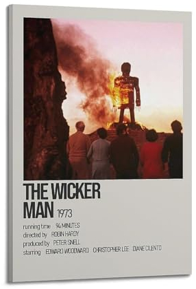 greb The Wicker Man Film-Leinwand-Poster, Raumdekoration, ästhetisches Poster, künstlerisches Poster für Schlafzimmer, Wohnzimmer, Wände, 20 x 30 cm, Rahmenstil