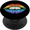 Regenbogen Kiss Kuss Kussmund PopSockets mit austauschbarem PopGrip