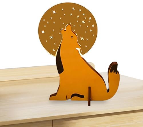 Meindin Tier Licht | Niedliche Tukane Tier Lampe | LED Nachtlichter Kinderzimmer Wohnzimmer Dekoration Holzschnitzerei Tischlampe für Zimmer